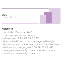 Legami Wochenplaner Für 18 Monate Medium*Wochenplaner für 18 Monate - Medium - Mit Notizbuch - 2024/2025